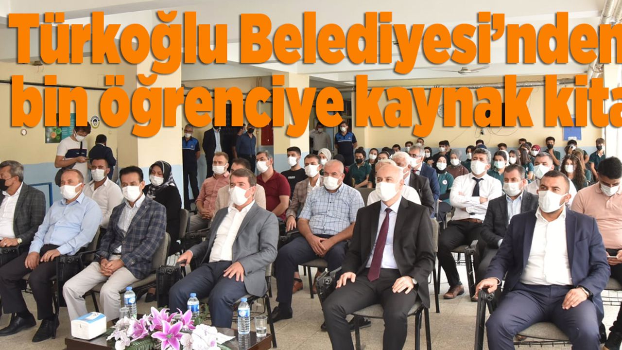 Türkoğlu Belediyesi’nden 4 bin öğrenciye kaynak kitap