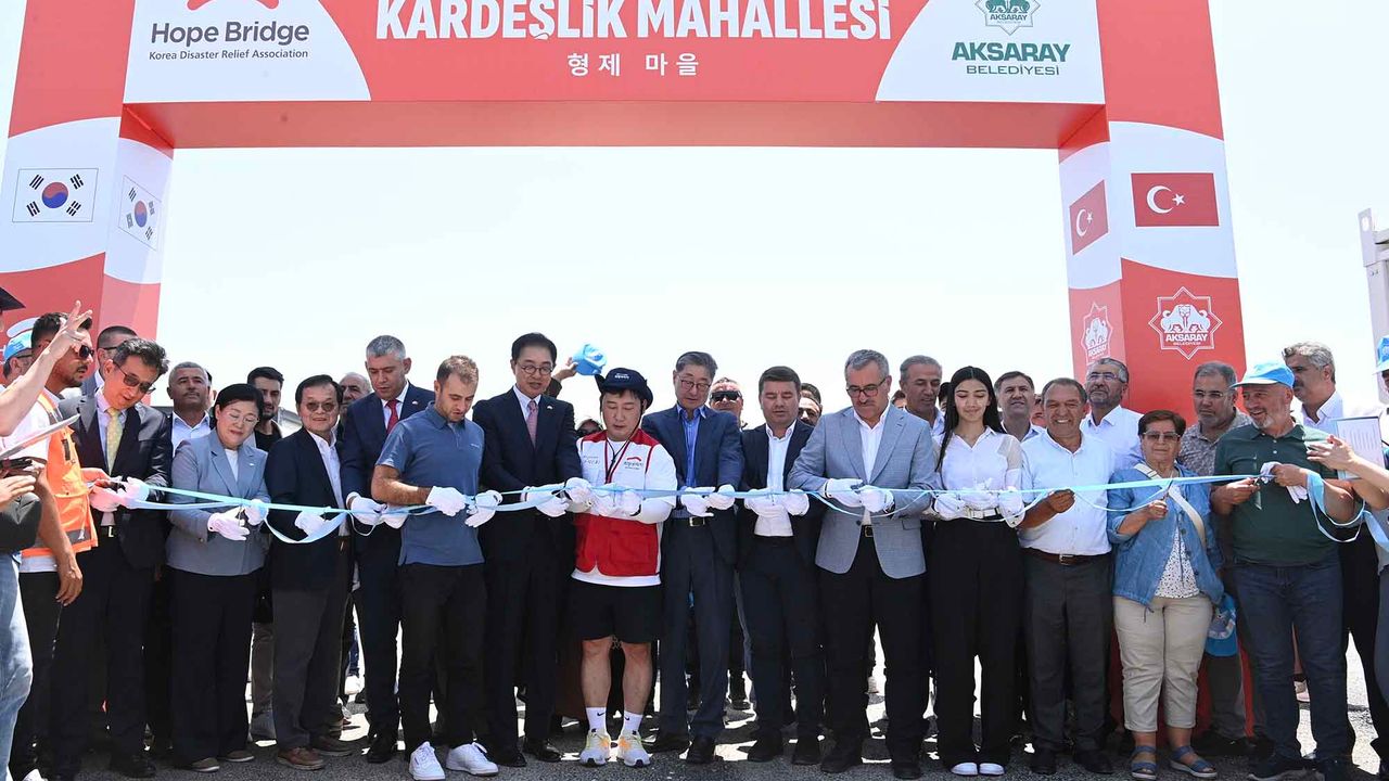 Türkiye – Güney Kore Kardeşlik Mahallesi Konteyner Kent’in Açılışı Gerçekleştirildi