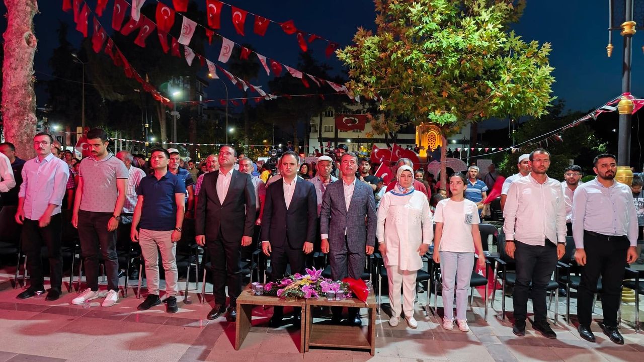 Türkoğlu’nda 15 Temmuz anma programı düzenlendi