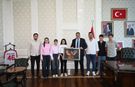 Öğrencilerden Başkan Karaca’ya ziyaret