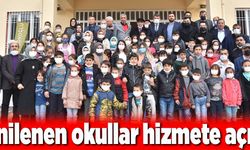 Yenilenen okullar hizmete açıldı