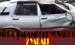 Otomobil şarampole yuvarlandı: 2 yaralı