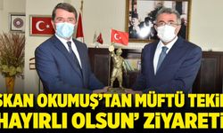 Başkan Okumuş’tan Müftü Tekin’e ‘Hayırlı olsun’ ziyareti	