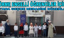 Görme engelli öğrenciler için Kur''ana geçme merasimi düzenledi