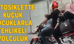 Motosiklete 5 kişi bindiler