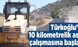 Türkoğlu’nda 10 kilometrelik asfalt çalışmasına başlandı  