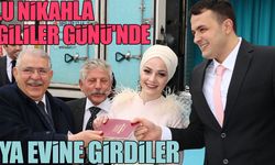 Toplu nikahla ''Sevgililer Günü''nde dünya evine girdiler