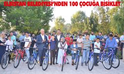 Elbistan Belediyesi’nden 100 çocuğa bisiklet