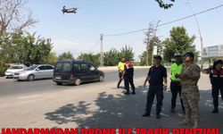 Jandarmadan drone ile trafik denetimi