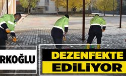 TÜRKOĞLU DEZENFEKTE EDİLİYOR