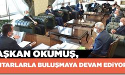 BAŞKAN OKUMUŞ, MUHTARLARLA BULUŞMAYA DEVAM EDİYOR