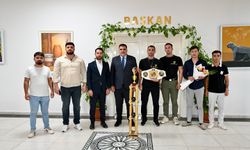 Başkan Karaca, şampiyon sporcuyu ağırladı