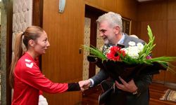 Başkan Görgel, Balkan Şampiyonu Genç Güreşçileri Ağırladı