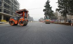 Azerbaycan Bulvarı’nda Altyapısı Tamamlanan Kısmın Üstyapısı Yenileniyor