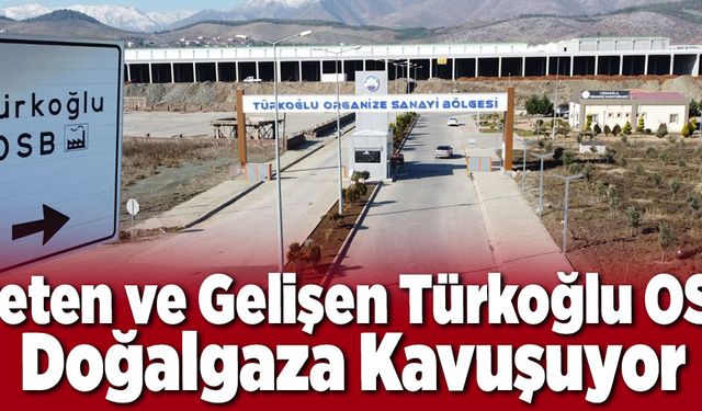 Üreten ve Gelişen Türkoğlu OSB, Doğal Gaza Kavuşuyor’