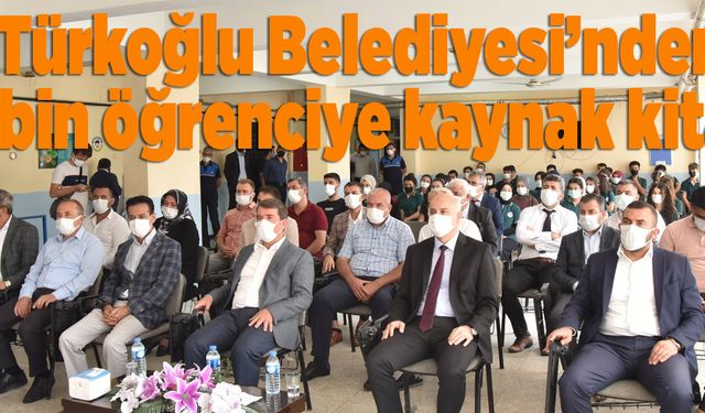 Türkoğlu Belediyesi’nden 4 bin öğrenciye kaynak kitap