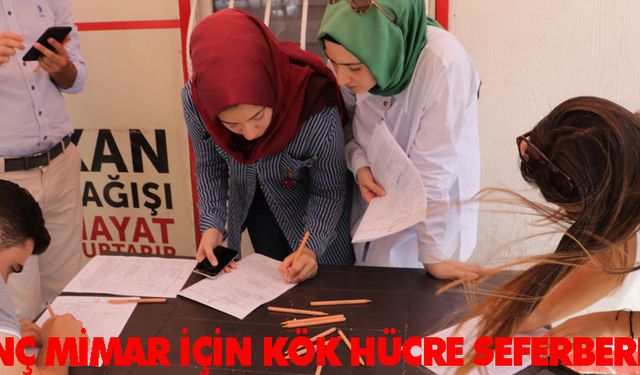 Genç mimar için kök hücre seferberliği