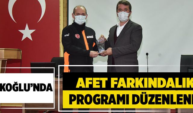 Türkoğlu’nda afet farkındalık programı düzenlendi