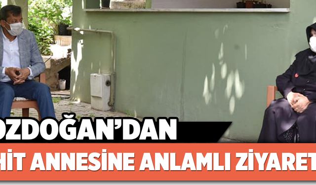 BOZDOĞAN’DAN ŞEHİT ANNESİNE ANLAMLI ZİYARET