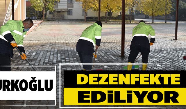 TÜRKOĞLU DEZENFEKTE EDİLİYOR