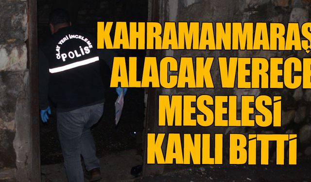 Kahramanmaraş''ta alacak verecek meselesi kanlı bitti