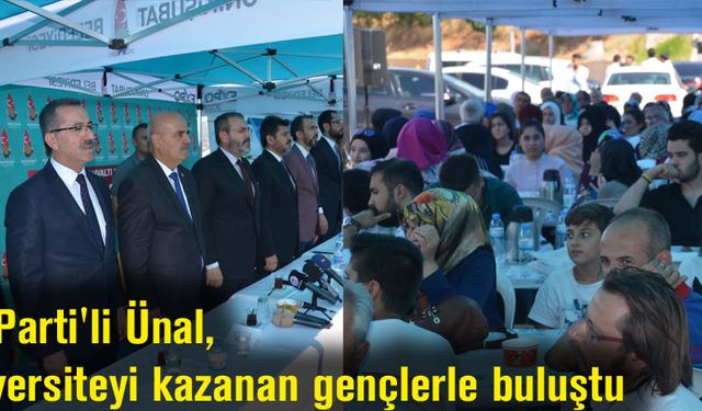  AK Parti''li Ünal, üniversiteyi kazanan gençlerle buluştu