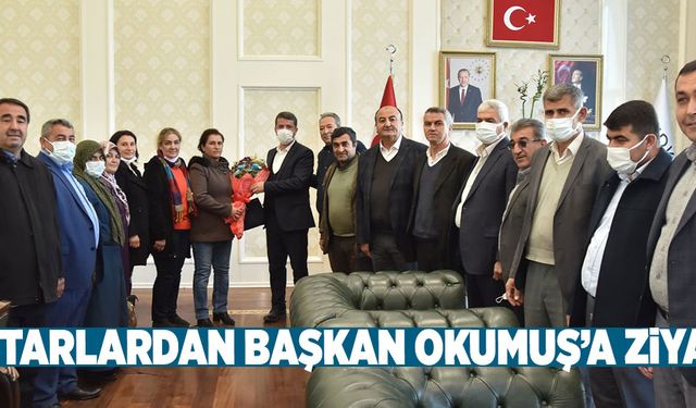 MUHTARLARDAN BAŞKAN OKUMUŞ’A ZİYARET