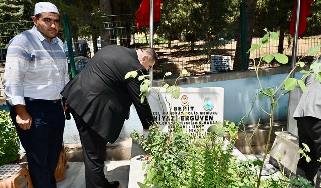 15 Temmuz Şehidi, Polis Memuru Niyazi Ergüven kabri başında dualarla anıldı