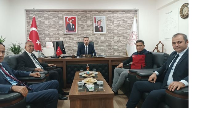 Müdürlerden İlçe Milli Eğitim Müdürüne Hayırlı Olsun Ziyareti