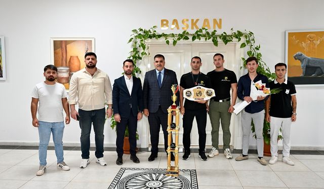 Başkan Karaca, şampiyon sporcuyu ağırladı