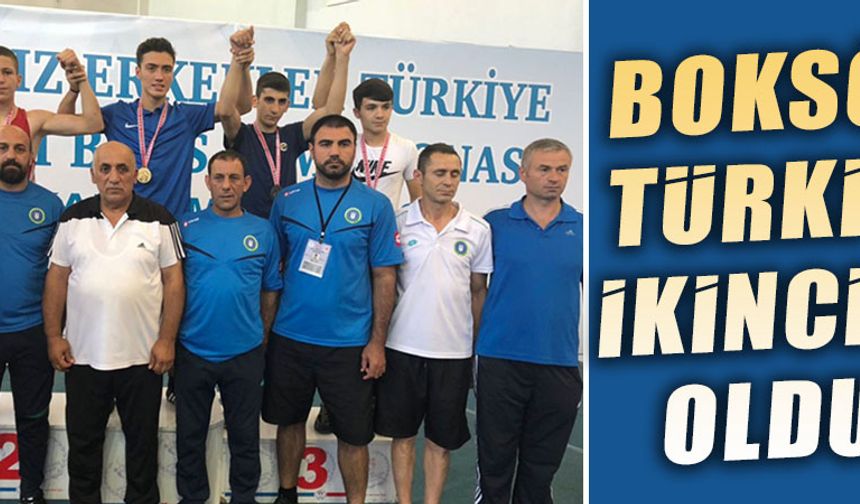 Boksör Türkiye ikincisi oldu