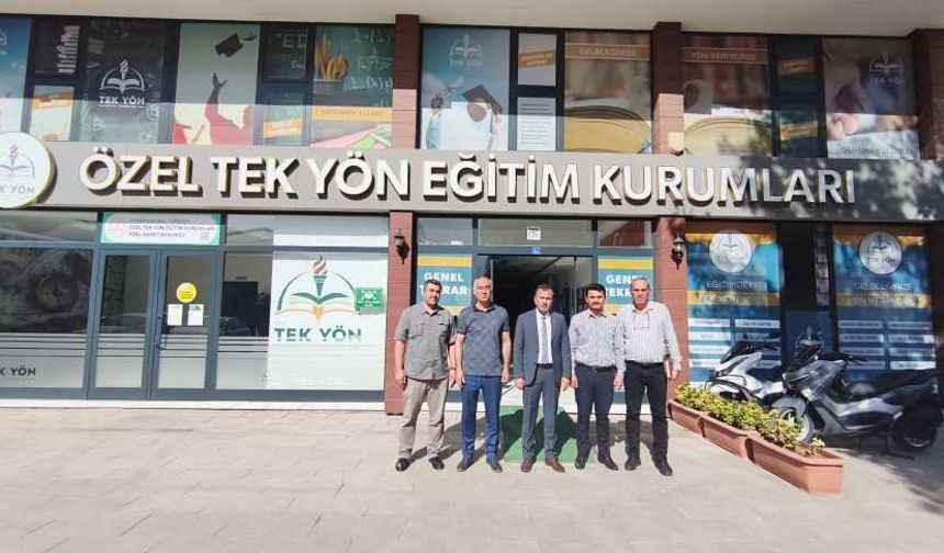 İlçe Milli Eğitim’den özel öğretim kurumlarına ziyaret