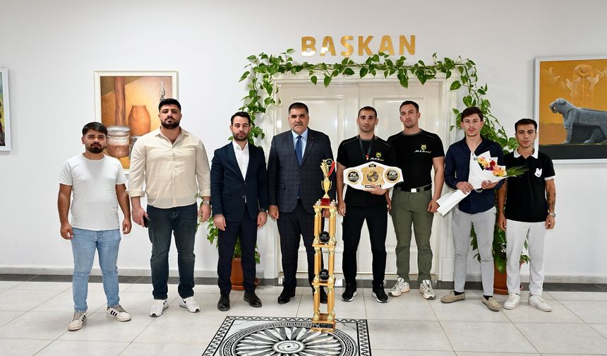 Başkan Karaca, şampiyon sporcuyu ağırladı