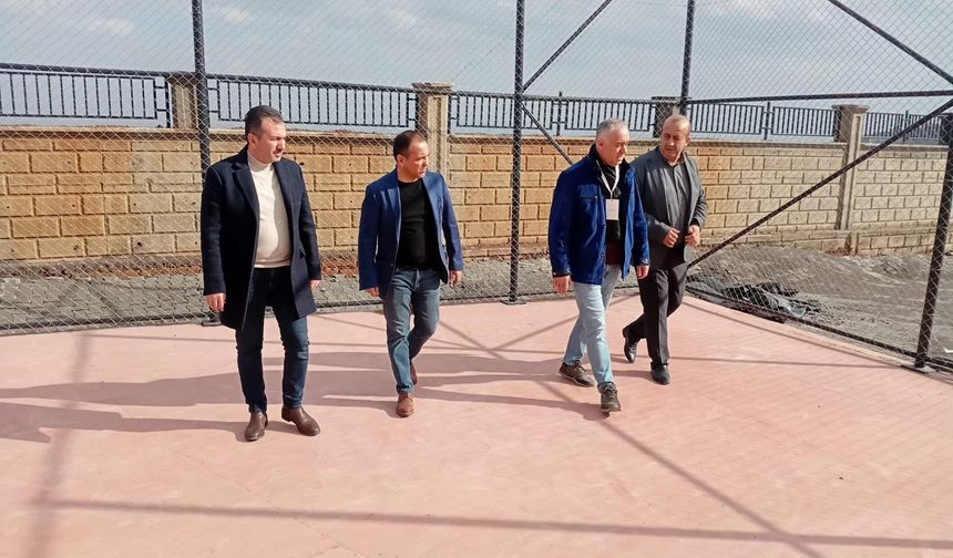 Türkoğlu’nda yapılan eğitim yatırımları yerinde incelendi