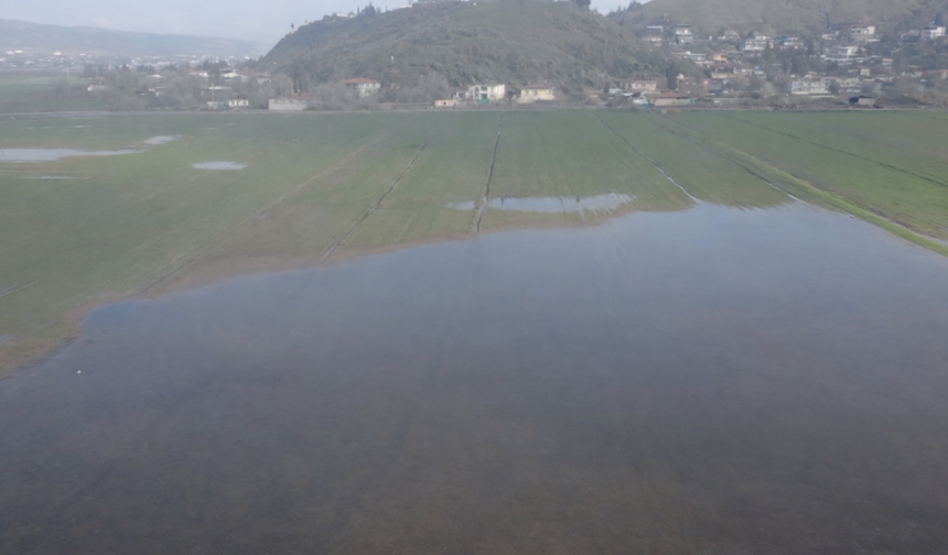 Türkoğlu’nda tarım arazileri sular altında kaldı