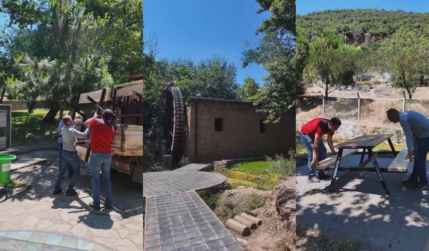 Beyoğlu Değirmenpark’a Yeni Banklar Yerleştirildi