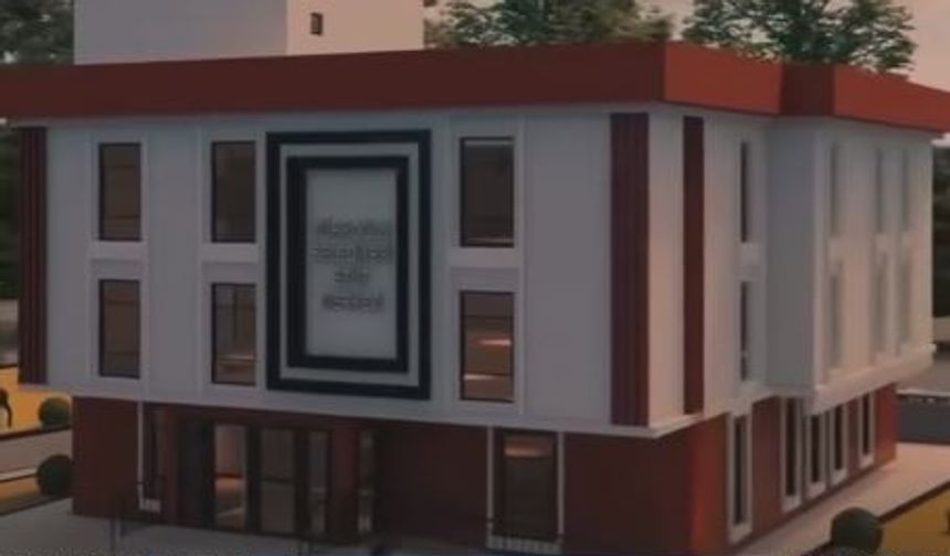 Türkoğlu’ndaki Etüt Merkezinin Kaba İnşaatı Bitmek Üzere